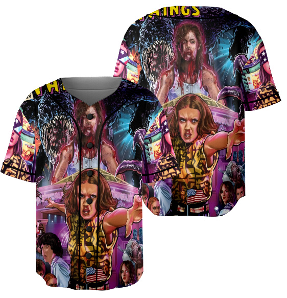 Stranger Things TV Series Jersey, Hawkins Character Baseball Jersey - Image 2