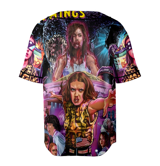 Stranger Things TV Series Jersey, Hawkins Character Baseball Jersey - Image 3