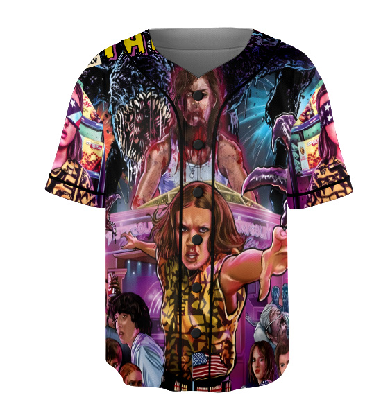 Stranger Things TV Series Jersey, Hawkins Character Baseball Jersey - Image 4