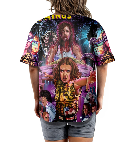 Stranger Things TV Series Jersey, Hawkins Character Baseball Jersey - Image 6