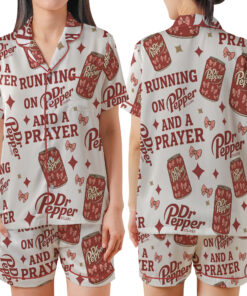 Coquette Diet Pepper Pajamas Set Short, Drink Shirt
