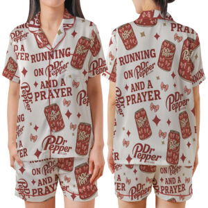 Coquette Diet Pepper Pajamas Set Short, Drink Shirt