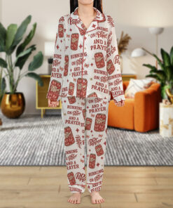 Alternative view of Dr. Pepper Inside Out Anxiety Christmas Pajamas Set, Drink Long Sleeve Pajamas, Soda Lovers Shirt
