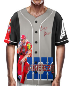 Alternative view of Chris Brown Music Tour 2025 Baseball Jersey