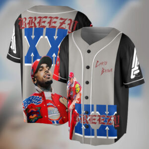 Chris Brown Music Tour 2025 Baseball Jersey