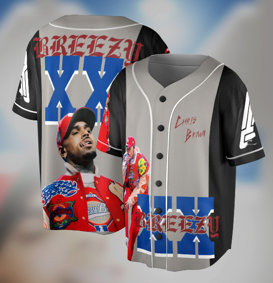 Chris Brown Music Tour 2025 Baseball Jersey
