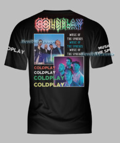 Alternative view of Music Of The Spheres 2025 Tour Coldplay Shirt 3D