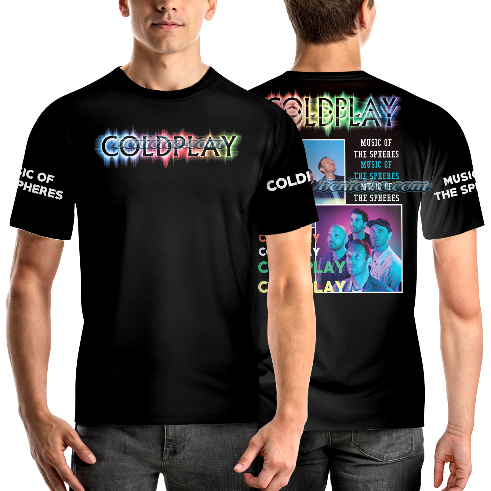 Music Of The Spheres 2025 Tour Coldplay Shirt 3D - Image 3