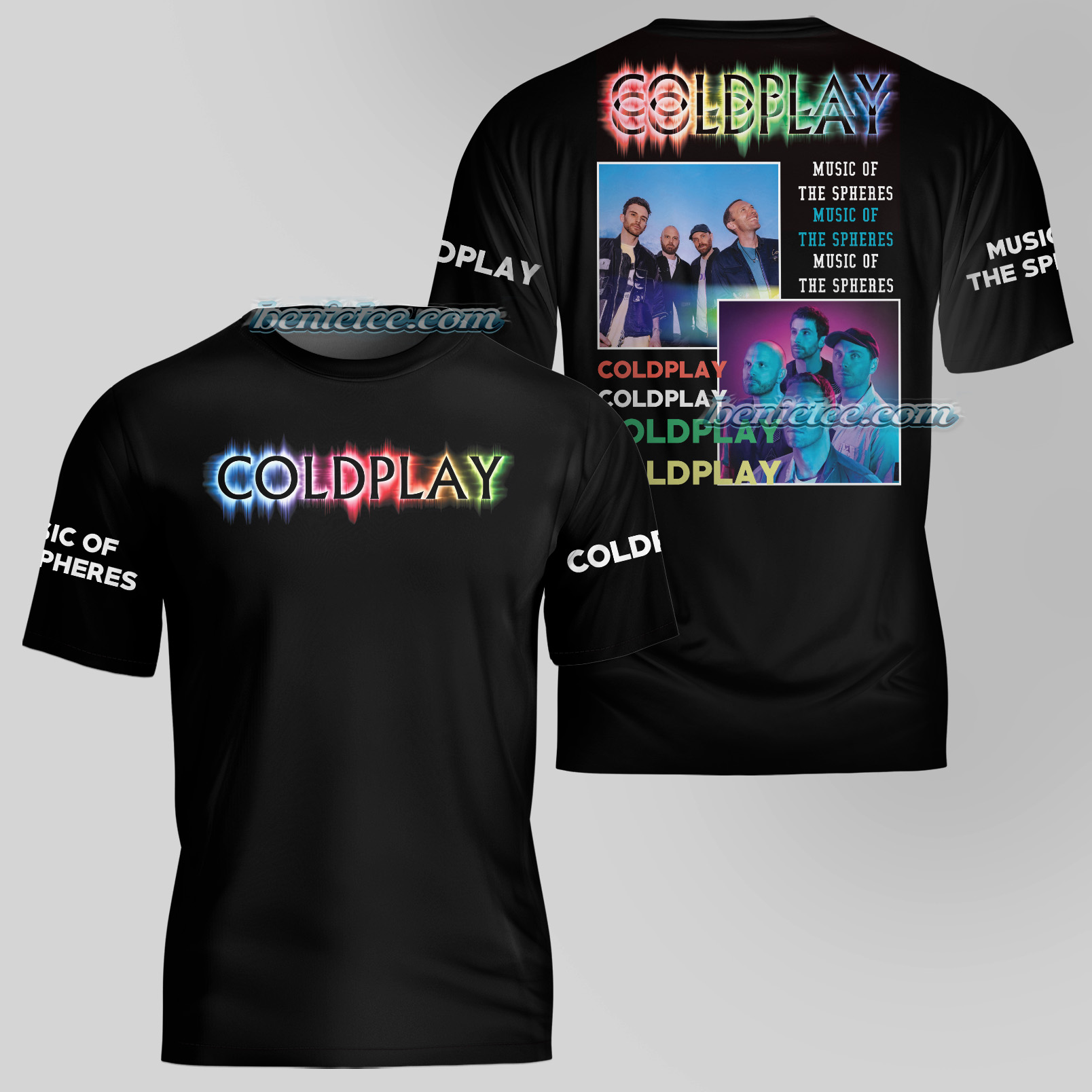 Music Of The Spheres 2025 Tour Coldplay Shirt 3D - Image 4