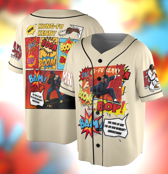 Kendrick Lamar Inspired Jersey, Kung Fu Kenny Tee,Bing Bop Boom Peekaboo Lyrics