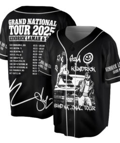 Alternative view of Kendrick Lamar Concert Jersey, SZA Grand National Tour Jersey, GNX Tour Jersey, Hip Hop Music, Kendrick Lamar & SZA Jersey