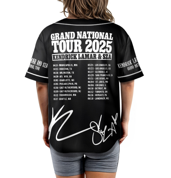 Kendrick Lamar Concert Jersey, SZA Grand National Tour Jersey, GNX Tour Jersey, Hip Hop Music, Kendrick Lamar & SZA Jersey - Image 7