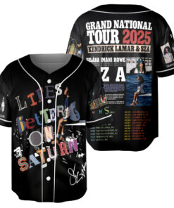 Alternative view of Retro SZA Concert Jersey, SZA Grand National Tour 2025 Jersey, SOS Music Graphic Tee Gift for R&B Fans