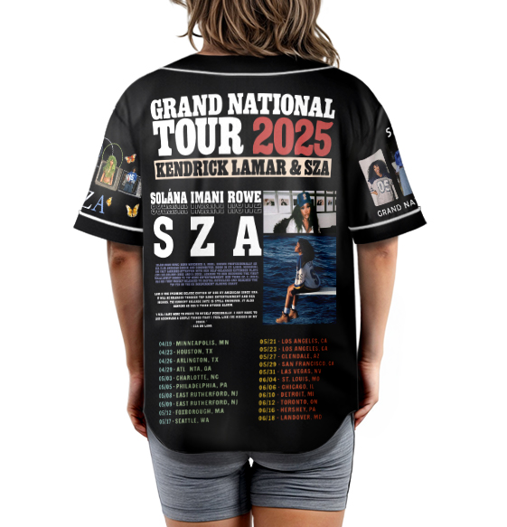 Retro SZA Concert Jersey, SZA Grand National Tour 2025 Jersey, SOS Music Graphic Tee Gift for R&B Fans - Image 3