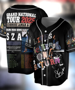 Retro SZA Concert Jersey, SZA Grand National Tour 2025 Jersey, SOS Music Graphic Tee Gift for R&B Fans
