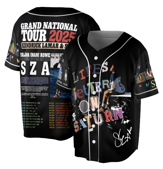 Retro SZA Concert Jersey, SZA Grand National Tour 2025 Jersey, SOS Music Graphic Tee Gift for R&B Fans - Image 5