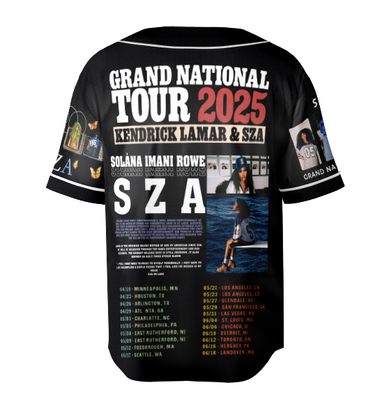 Retro SZA Concert Jersey, SZA Grand National Tour 2025 Jersey, SOS Music Graphic Tee Gift for R&B Fans - Image 6