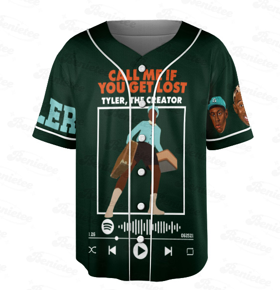 Call Me If You Get Lost Baseball Jersey, Vintage Tyler the Creator Jersey - Image 2