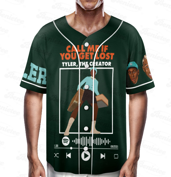 Call Me If You Get Lost Baseball Jersey, Vintage Tyler the Creator Jersey - Image 3