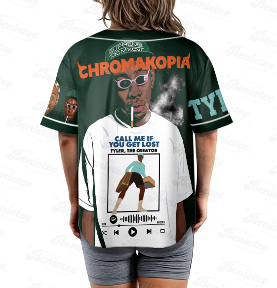 Call Me If You Get Lost Baseball Jersey, Vintage Tyler the Creator Jersey - Image 4