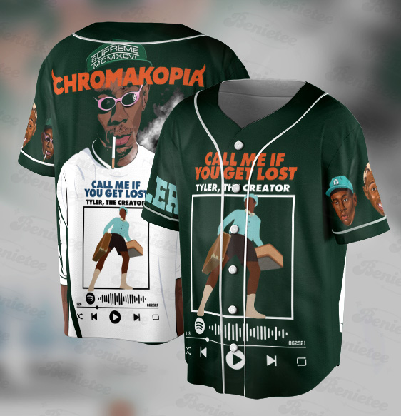 Call Me If You Get Lost Baseball Jersey, Vintage Tyler the Creator Jersey