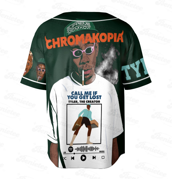 Call Me If You Get Lost Baseball Jersey, Vintage Tyler the Creator Jersey - Image 5