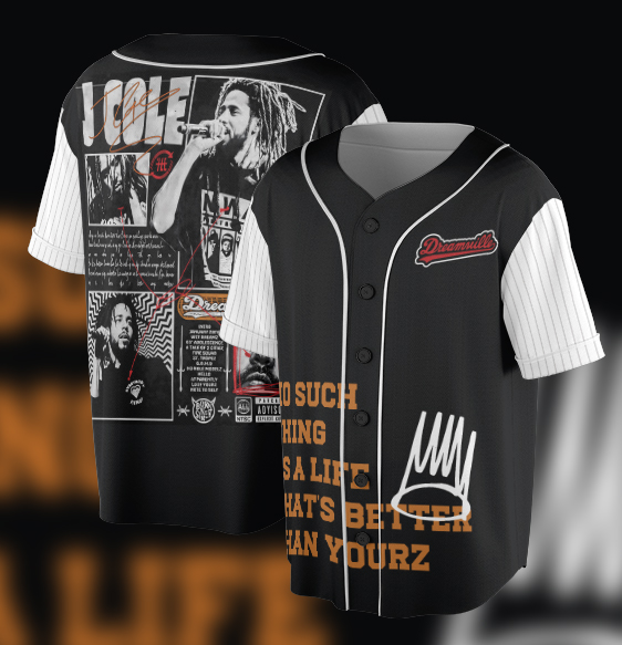 J Cole The Faded Washed Premium Heavy Jersey, J Cole Hip Hop Jersey