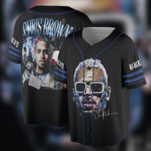 Chris Brown 2025 Breezy Bowl XX Tour Jersey, Official Concert Merch
