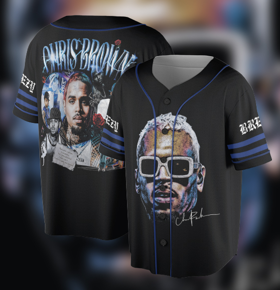 Chris Brown 2025 Breezy Bowl XX Tour Jersey, Official Concert Merch