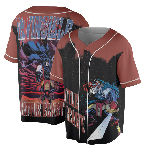 Battle Beast Invincible Jersey, Vintage Invincible TV Show Mark Jersey - Image 2