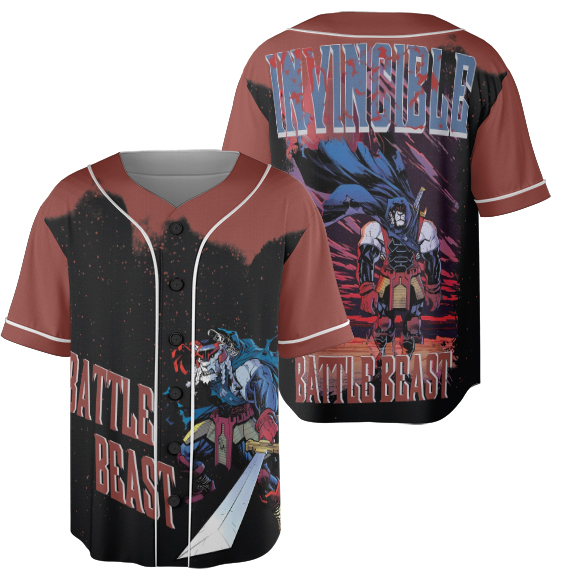 Battle Beast Invincible Jersey, Vintage Invincible TV Show Mark Jersey - Image 5
