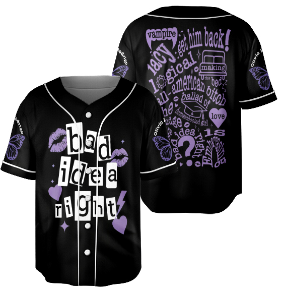 Olivia Rodrigo Bad Idea Right Jersey, Olivia Shirt - Image 4