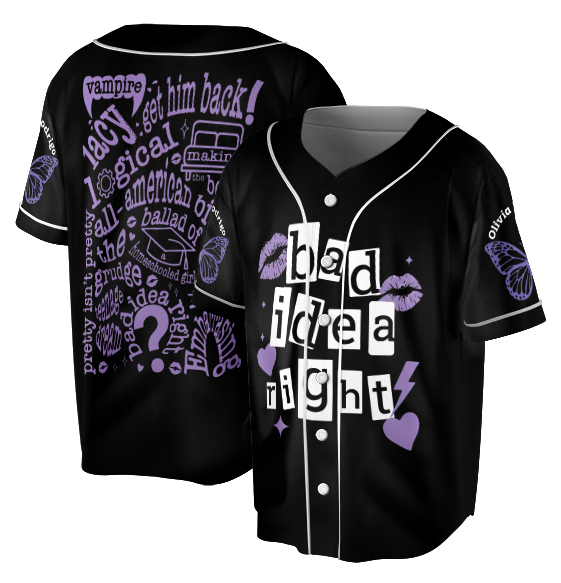 Olivia Rodrigo Bad Idea Right Jersey, Olivia Shirt - Image 5