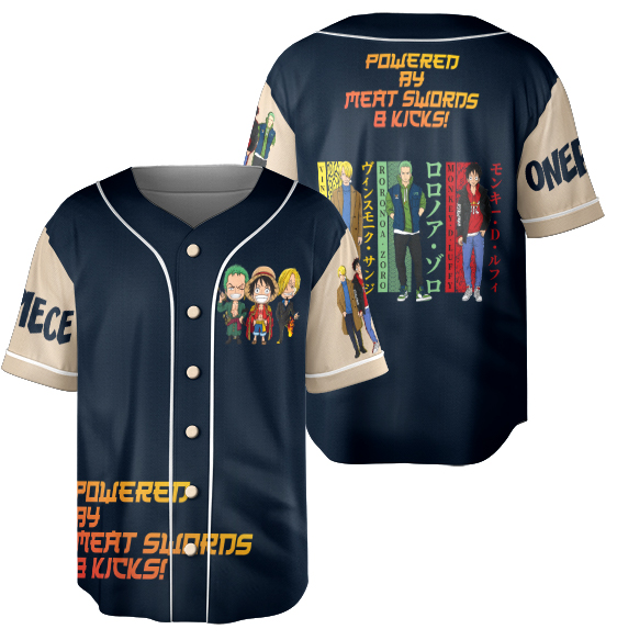 Chibi One Piece Jersey, Luffy, Zoro, Sanji, Anime Jersey - Image 3