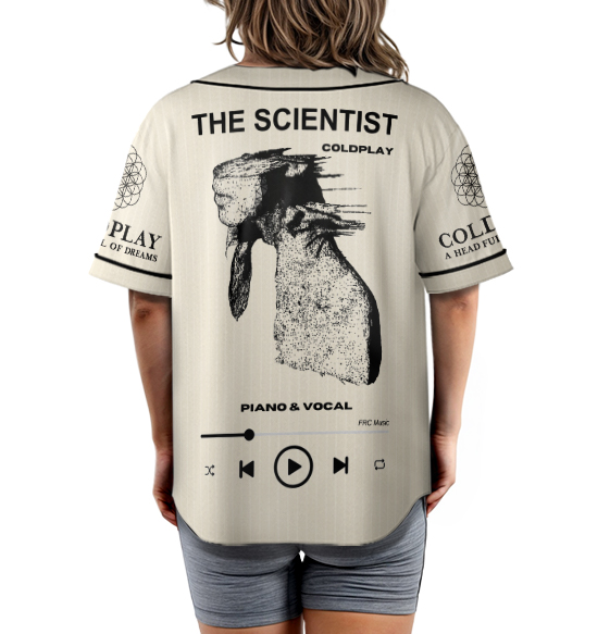 Coldplay Jersey, Custom Artist Name Jersey, Custom Song Name Jersey, Music Lover Shirt - Image 3