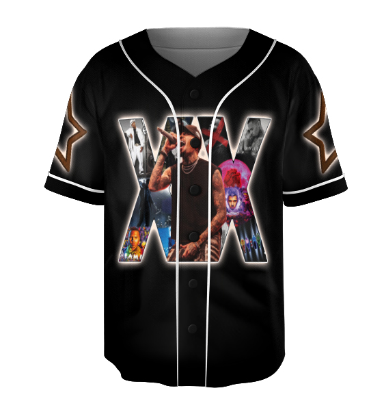 Chris Brown Breezy Bowl XX Tour 2 Sided Jersey, Chris Brown Album Jersey, Chris Brown Fan Gift - Image 3