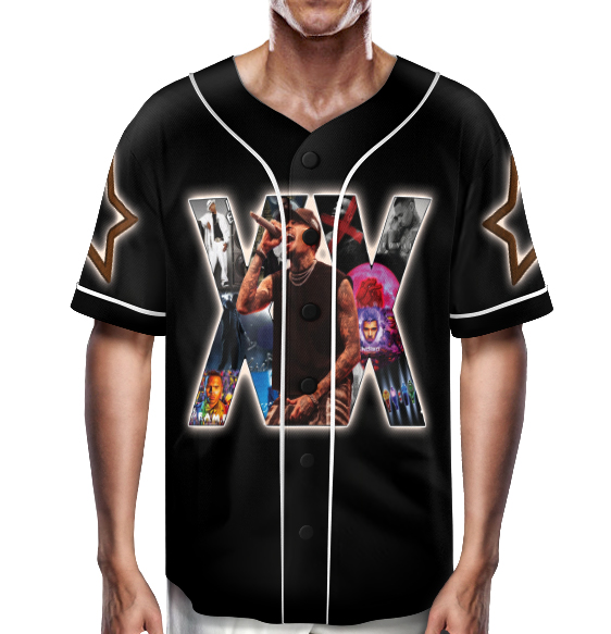 Chris Brown Breezy Bowl XX Tour 2 Sided Jersey, Chris Brown Album Jersey, Chris Brown Fan Gift - Image 4