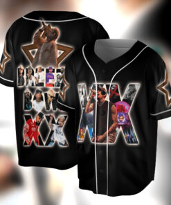 Chris Brown Breezy Bowl XX Tour 2 Sided Jersey, Chris Brown Album Jersey, Chris Brown Fan Gift