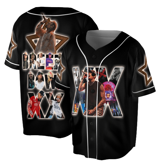 Chris Brown Breezy Bowl XX Tour 2 Sided Jersey, Chris Brown Album Jersey, Chris Brown Fan Gift - Image 7