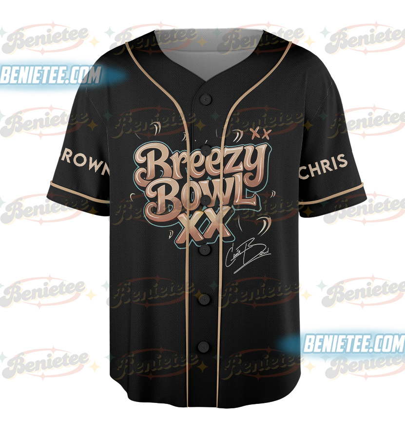 Chris Brown Tour Breezy Bowl XX V2 Vintage Jersey - Image 5