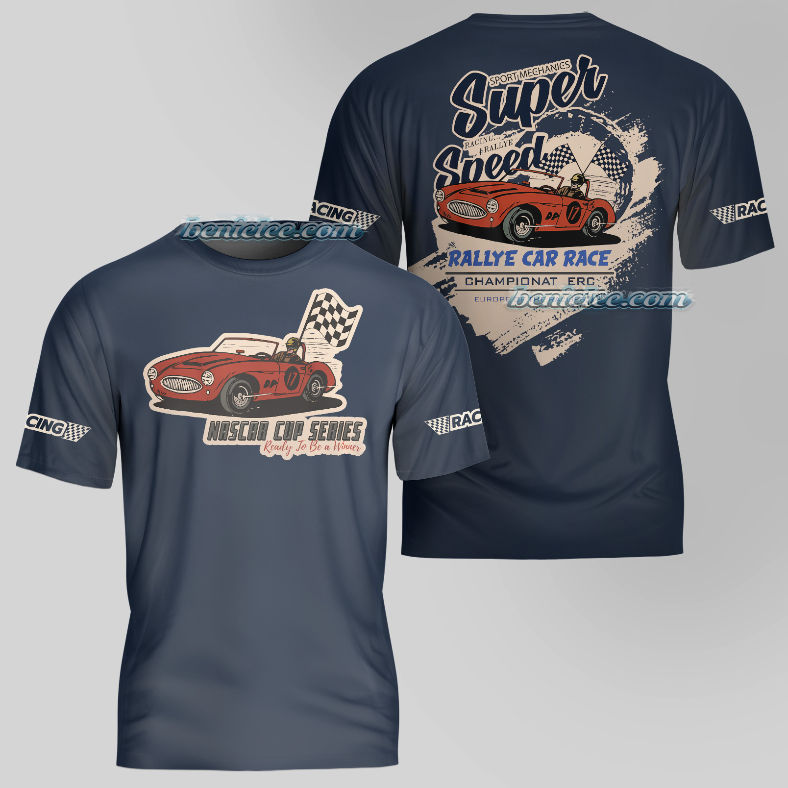 Retro NASCAR Racing Baseball Jersey - Image 5