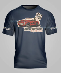 Alternative view of Retro NASCAR Racing Baseball Jersey