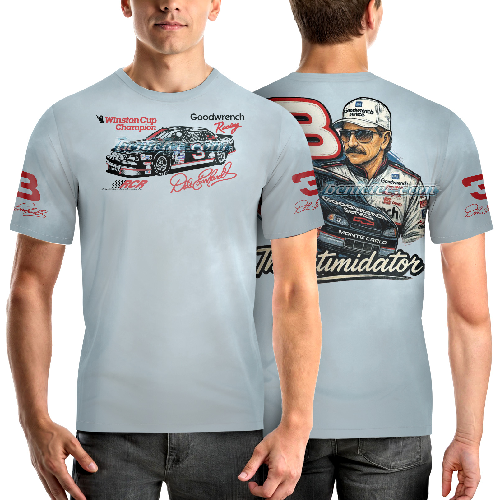 Vintage 90S Dale Earnhardt Nascar Racing Jersey, Dale Earnhardt Nascar Racing T-shirt - Image 4