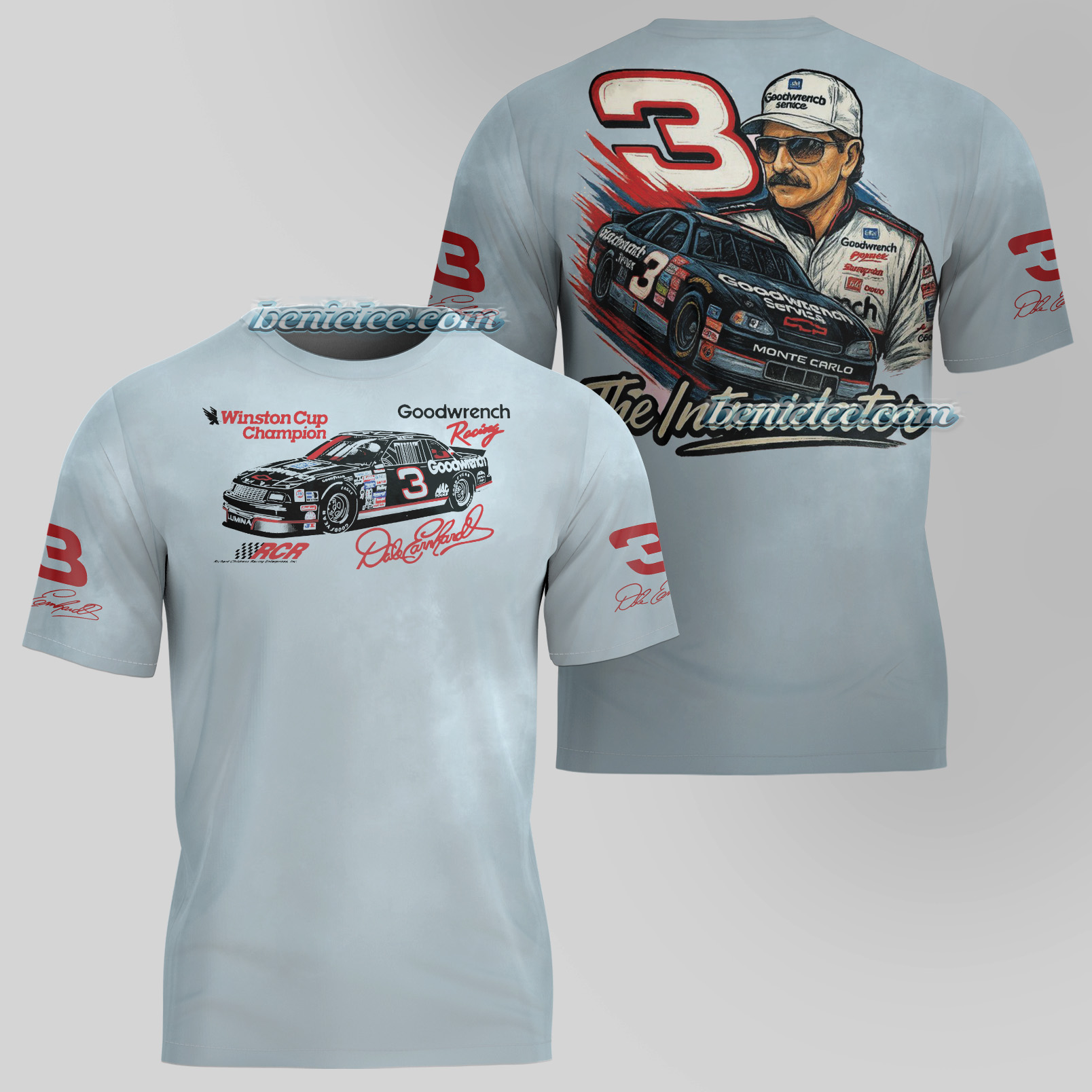 Vintage 90S Dale Earnhardt Nascar Racing Jersey, Dale Earnhardt Nascar Racing T-shirt - Image 5