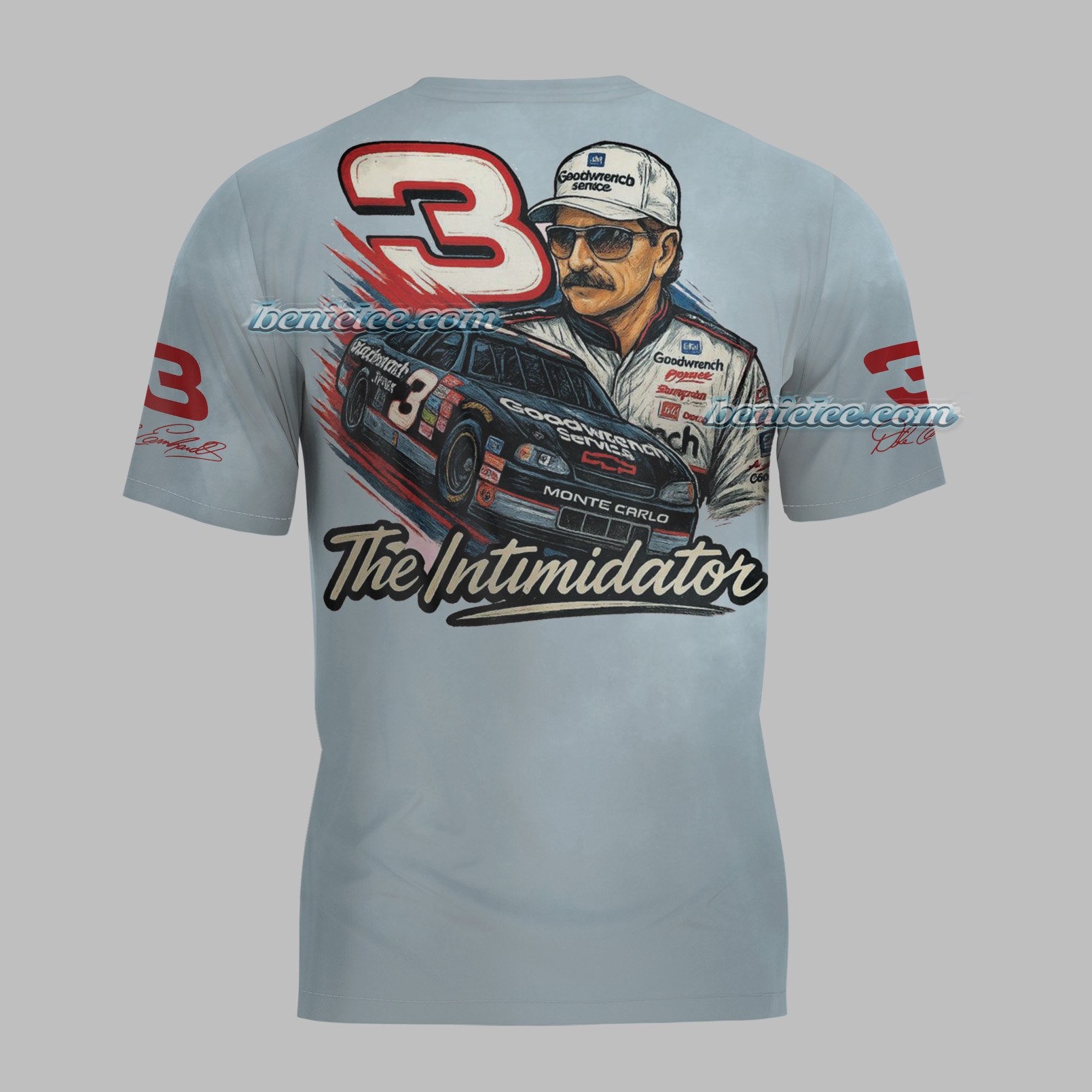 Vintage 90S Dale Earnhardt Nascar Racing Jersey, Dale Earnhardt Nascar Racing T-shirt - Image 3