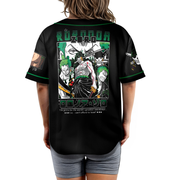 Roronoa Zoro One Piece Anime Jersey, Zoro Manga Shirt, Straw Hat Pirates - Image 4