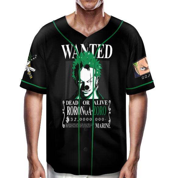 Roronoa Zoro One Piece Anime Jersey, Zoro Manga Shirt, Straw Hat Pirates - Image 7