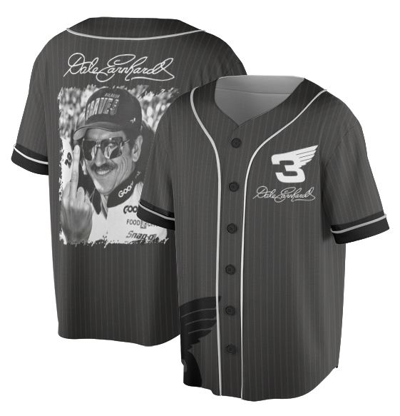 Dale Earnhardt Middle Finger Jersey, Vintage 90S Dale Earnhardt Nascar Racing Jersey - Image 5