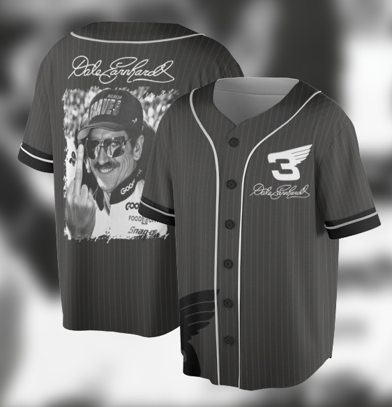 Dale Earnhardt Middle Finger Jersey, Vintage 90S Dale Earnhardt Nascar Racing Jersey