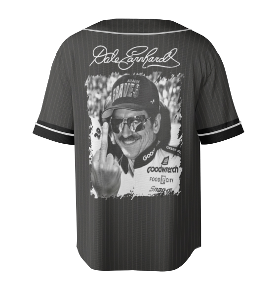 Dale Earnhardt Middle Finger Jersey, Vintage 90S Dale Earnhardt Nascar Racing Jersey - Image 4